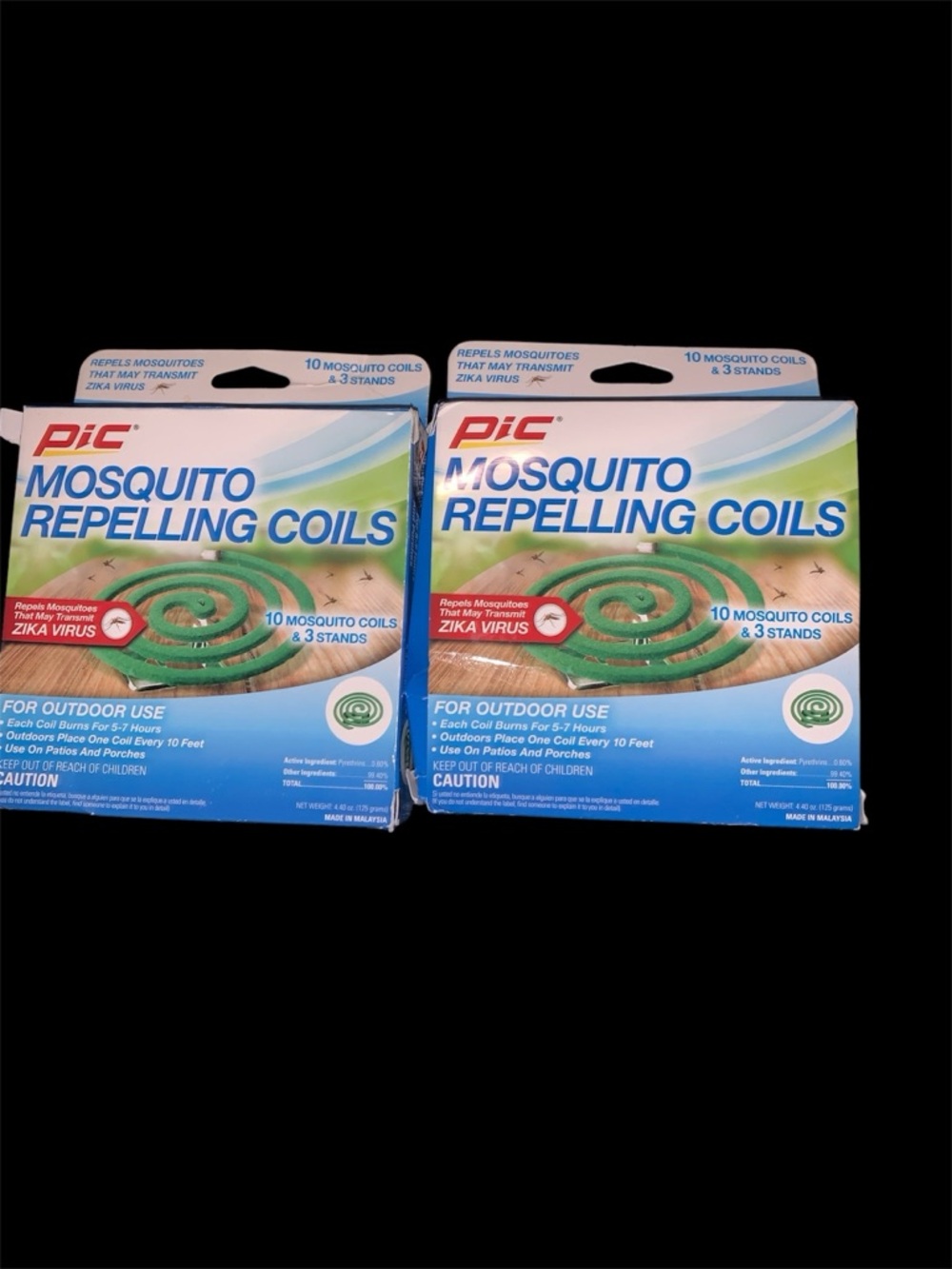 Mosquito Repelling Coils (Green) - 10 Coils & 3 Stands